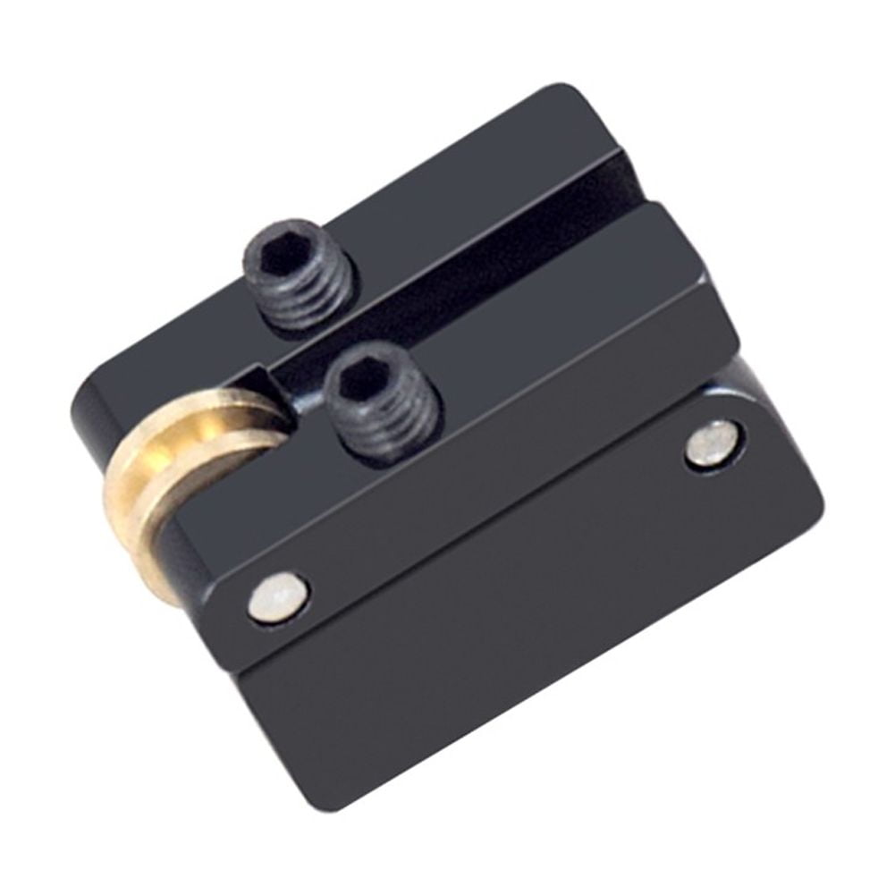 Headless For Electric Guitar Bridge with Roller Saddle in Sleek Black Finish