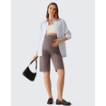 thumbnail image 6 of G4Free EverGoing Maternity Shorts with Pockets 10''- Over The Belly Pregancy Bermuda Casual Work Summer, 6 of 8