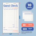 thumbnail image 2 of Chequeras Guest Check Books de marcas FMP para servidores, 500 hojas, 2 of 7