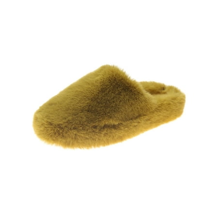 

Ymiytan Ladies Anti-Slip Clog Slippers Winter Warm Slip On Bedroom Slipper Lightweight House Shoe Yellow 8