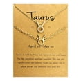 thumbnail image 1 of Deals up to 70% off Twelve Constellation Necklace Bracelet Set Constellation Card Necklace, 1 of 1