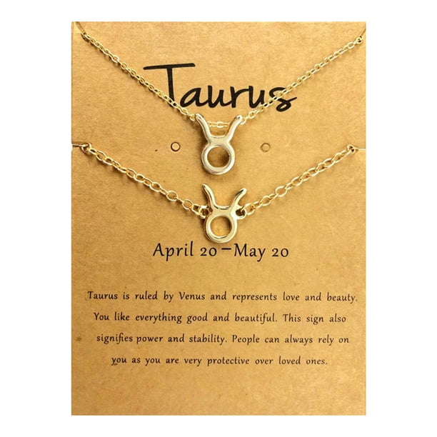 Collar para mujer, Joyas para mujer, Joyas para mujer, Conjunto de collar y pulsera de doce constelaciones, Collar con tarjeta de constelación, un collar