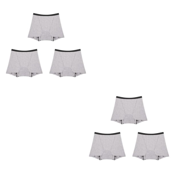 Minnieouse 3 piezas de ropa interior de mujer de 4 capas, ropa interior portátil a prueba de fugas para mujer, accesorio de lencería Gris L 2Conjunto