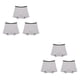 thumbnail image 1 of Minnieouse 3 piezas de ropa interior de mujer de 4 capas, ropa interior portátil a prueba de fugas para mujer, accesorio de lencería Gris L 2Conjunto, 1 of 6