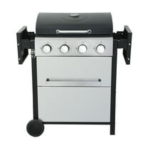 Resenkos Outdoor Barbecues Grill,4-Burner Propane Gas BBQ Grill, 34200BTU Output With Wire Enamel Cooking Grids