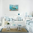 thumbnail image 2 of Bathroom Decor Sea Turtle Wall Art Blue Beach Ocean Inspirational Quotes Pictures Canvas Wall Decor Coastal Nautical Room Decor Print Painting Framed Artwork for Bedroom Office Kitchen 12"x16", 2 of 6