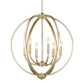 thumbnail image 4 of Golden Lighting Colson 6-Light Chandelier in Olympic Gold, 4 of 5