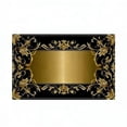 thumbnail image 2 of Manteles individuales de lino con elegante estampado dorado: protectores de mesa resistentes al calor y a las manchas para comedor, cocina, hogar u hotel. Manteles individuales decorativos pa, 2 of 6