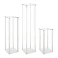 thumbnail image 4 of Acrylic Vase Wedding Centrepieces, 3 Pcs Clear Column Flower Display Stand, Display Stand for Weddings Birthday Party Centerpiece Decorations Table Geometric Centerpiece Stand, 4 of 18