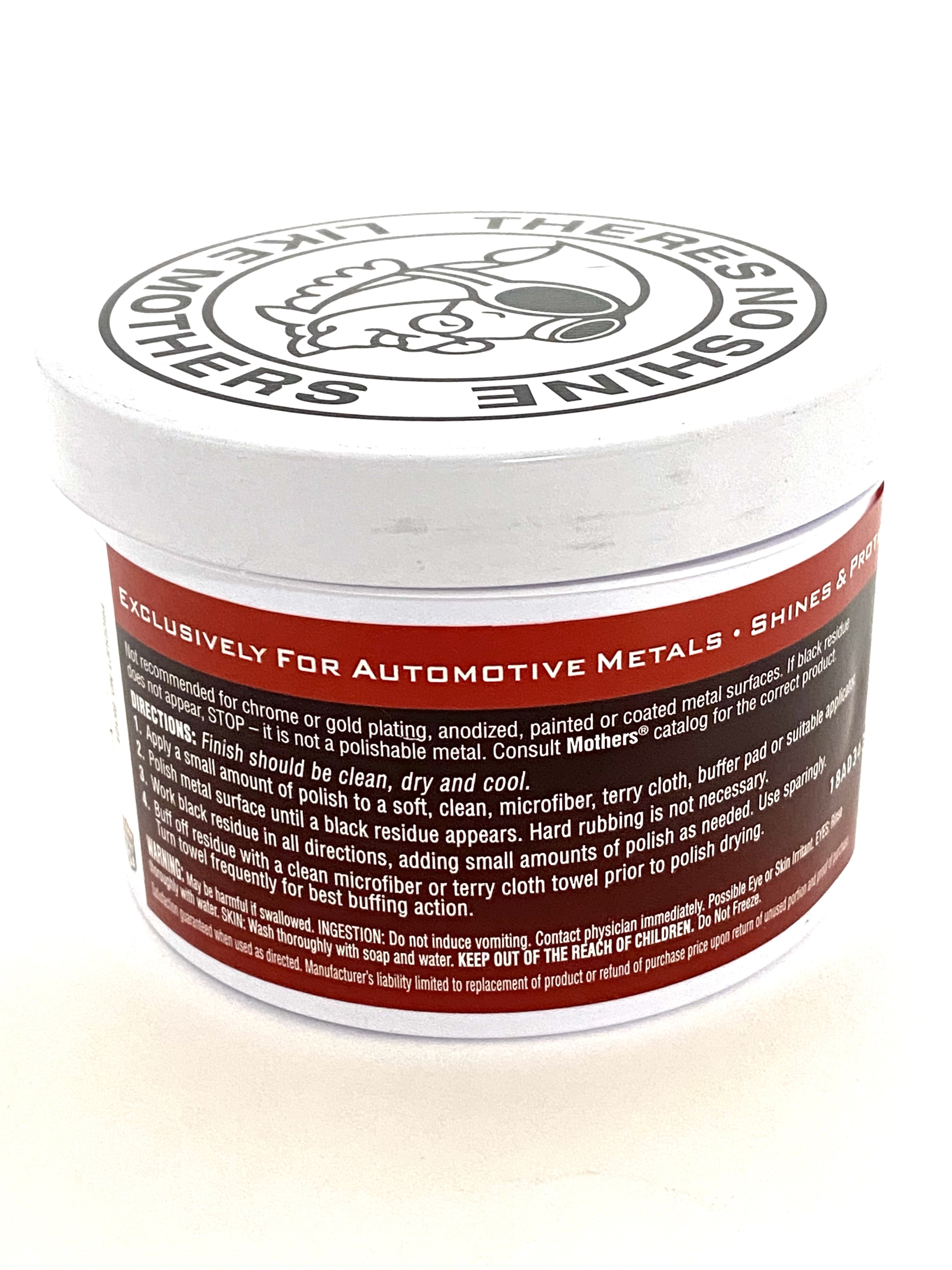 Mother's 05101/155200 Mag & Aluminum Polish 10 oz. and Mother's Microfiber Ultra-Soft Polishing Cloth