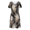 thumbnail image 5 of Women's Summer Casual Dress 2025 V Neck Loose Swing Flowy Beach Boho Mini A-Line with Pockets Womens Casual Trendy Midi Dresses, 5 of 5