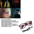 thumbnail image 4 of LED Glasses, PVC Sound Control Battery Powered Futuristic Light Up Glasses Party Supplies For Adult Teens Kids, 4 of 8