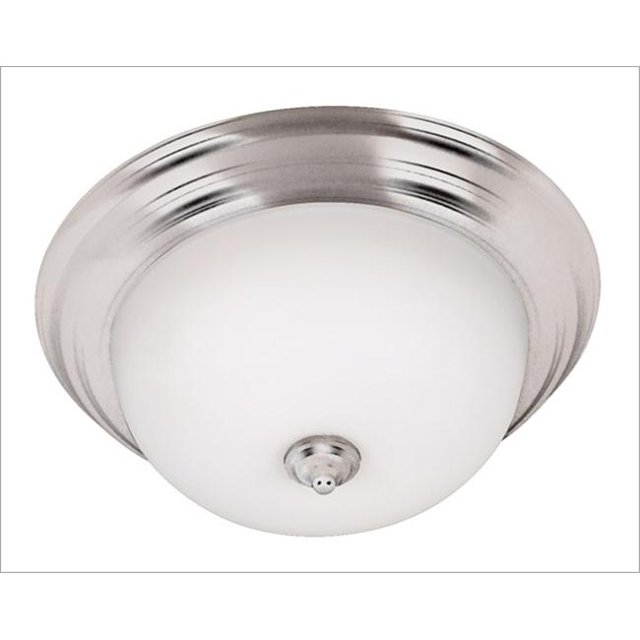 Kenroy Home 80367BS Triomphe 2 Light Small Flush- Brushed Steel Finish