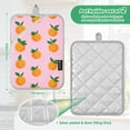 thumbnail image 6 of Yayeee Pot Holders Kitchen Heat Resistant with Pocket 7"x9.8" Cotton Oven Cooking Hot Pads, Cartoon Oranges, 6 of 7