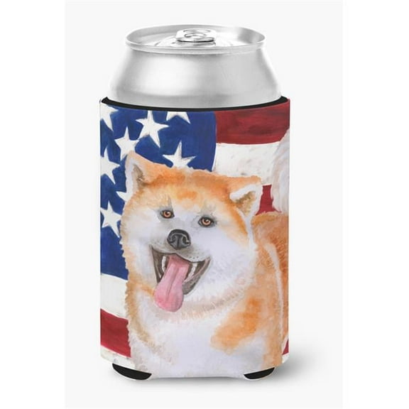 Akita Patriotic Can or Bottle Hugger