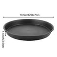 thumbnail image 2 of KINJOEK 15 PCS 12 Inch  Plastic Plant Saucer, Black Round Plant Drip Tray, Flower Pot Saucers with White Plant Labels, 2 of 6