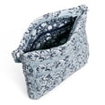 thumbnail image 4 of Vera Bradley Women's Cotton Triple Zip Hipster Crossbody Bag Perennials Gray, 4 of 5