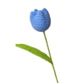 thumbnail image 5 of Esquirla Crochet Flower Finished Handmade Flower Flower Decoration Artificial Flower for Table Centerpieces Valentine Desk Decorations Blue, 5 of 8