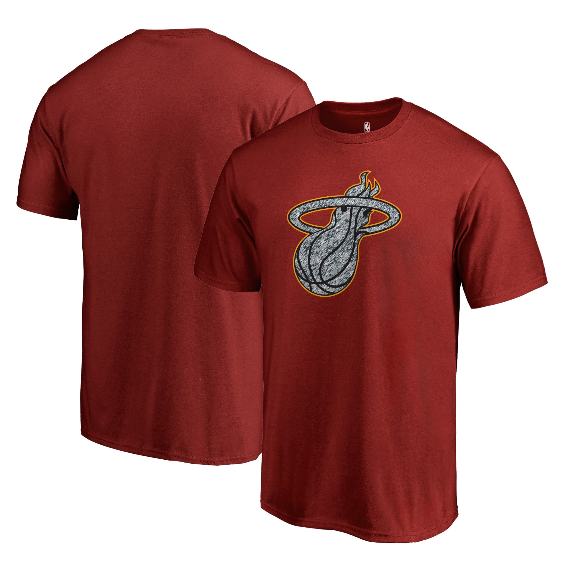 Miami Heat Fanatics Branded Static Logo T-Shirt - Red - Walmart.com ...
