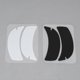 thumbnail image 4 of 10 Pairs Eyelash Extension Gel Pad Reusable Silicone Lash Extension Gel Pad Notched Black White, 4 of 5