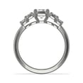 thumbnail image 3 of 1.20 Carat Brilliant Emerald Cut Real Diamond Elegant Solitaire with Accents Wedding Ring for Women Solid 14K White Gold Size 10, 3 of 8