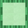 thumbnail image 1 of Ahgly Company Indoor Square Patterned Light Green Area Rugs, 4' Square, 1 of 6