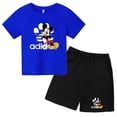 thumbnail image 4 of Camiseta y pantalones cortos con estampado de Mickey Mouse de verano para niños y adolescentes, traje de 2 piezas, ropa deportiva informal para niños y niñas, conjunto de moda Sunshine, 4 of 4