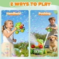 thumbnail image 3 of JoyStone Automatic Bubble Machine Toys for Toddlers, Push & Handheld Bubble Lawn Mower with Lights, Rechargeable Bubble Blower Toy for Kids Ages 3–6, Green, 3 of 13