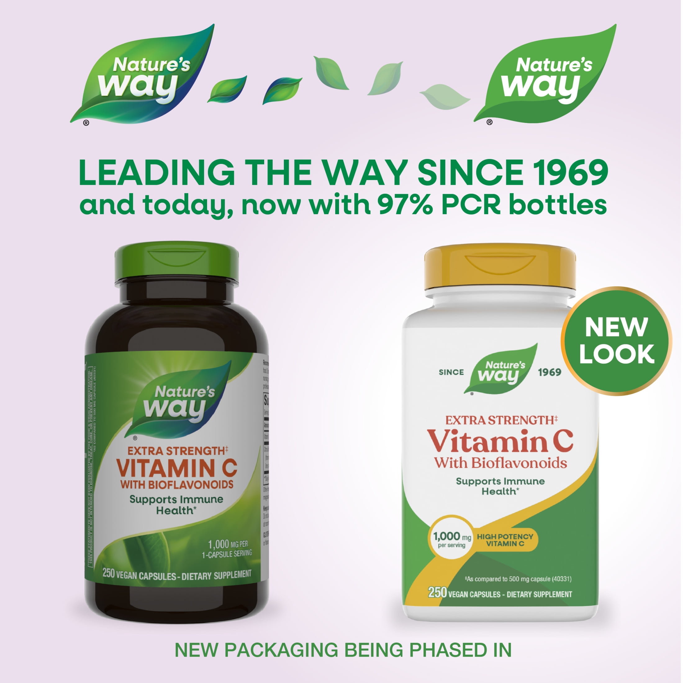 Nature’s Way Extra Strength‡ Vitamin C with Bioflavonoids Capsules, Supports Immune Health*, 250ct