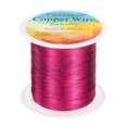 thumbnail image 1 of Alambre Artístico Uxcell 328ft 32 Calibre Alambre de Cobre para Envolver Manualidades, Rojo Rosa, 1 of 6