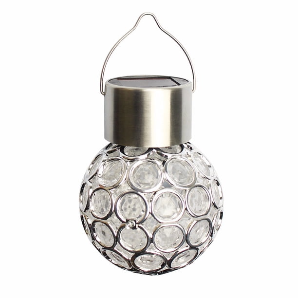 Luz Solar Led Que Cambia De Color Al Aire Libre Crack Glass Luces Colgantes Solares Decoración De Jardín Iluminación Nocturna Scienceny HA024819-01