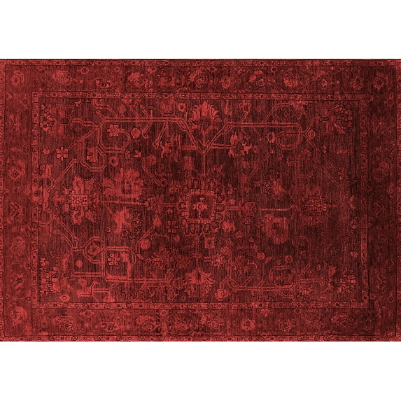 Ahgly Company Indoor Rectangle Persian Red Bohemian Area Rugs, 7' x 10'