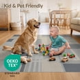 thumbnail image 4 of ODIKA 4'x6' Ultra-Soft Area Rug, Striped Contemporary Interlocking Rectangular Blocks Minimalist None Washable, Bare feet friendly, Silk-Touch for Bedroom Home office, 4 of 7
