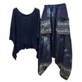 thumbnail image 2 of zanvins Ensembles de Détente pour Femmes Manches Longues Imprimé Col Rond Manches 3/4 Pull + Pantalon Ensemble, 2 of 8