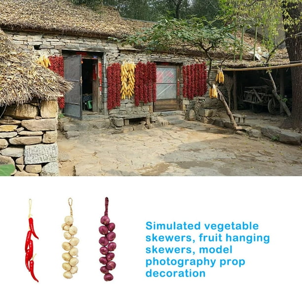 Home Artificial Vegetable Garland Decoration Living Room Bedroom Wall