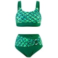 thumbnail image 1 of Traje de baño elegante con estampado de sirena para mujer, traje de baño dividido con bragas de talla grande para mujer OAVQHLG3B Store lin121212, 1 of 4