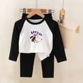 thumbnail image 2 of UAYOTSE Boys Girls Soft Thermal Pajama Set 6 12 18 24 Months 2T 3T 4T 5T 6T fit Pjs Breathable Warm Winter Home Clothes Long Sleeve Size 4-5 Years, 2 of 6