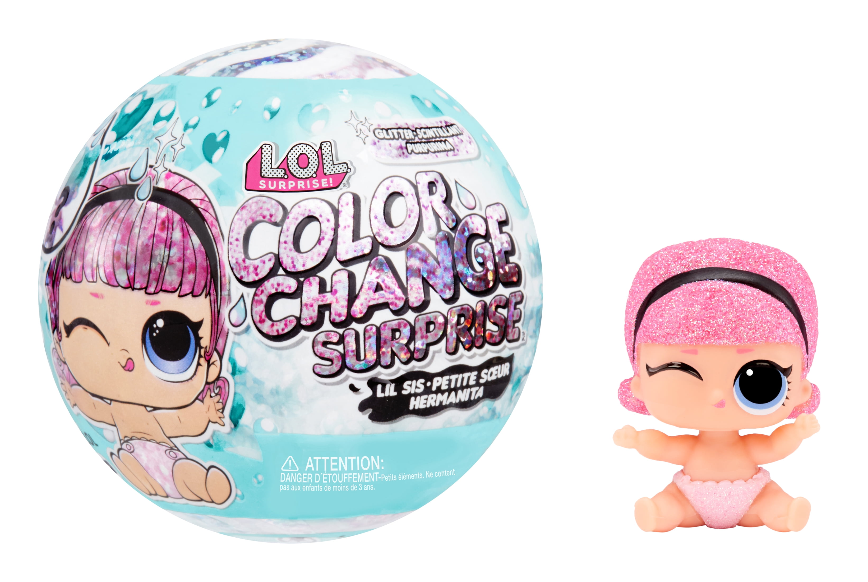 LOL Surprise Glitter Colour Change Pearl Surprise Muñeca De Moda Con  Sorpresas Incluye Muñeca Y Hermanita, Ropa, Accesorios Y Bolas  Efervescentes 