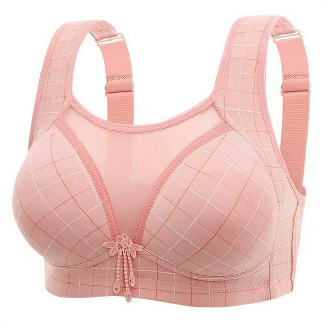 HongQid Comfortable Seamless Full-Coverage Wireless Tshirt Bra for Women, Soft Support Sports Bra