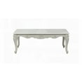 thumbnail image 5 of Exquisite Tuscan Traditional Style Wood Coffee Table in Silver (30"L x 52"W x 19"H), 5 of 5
