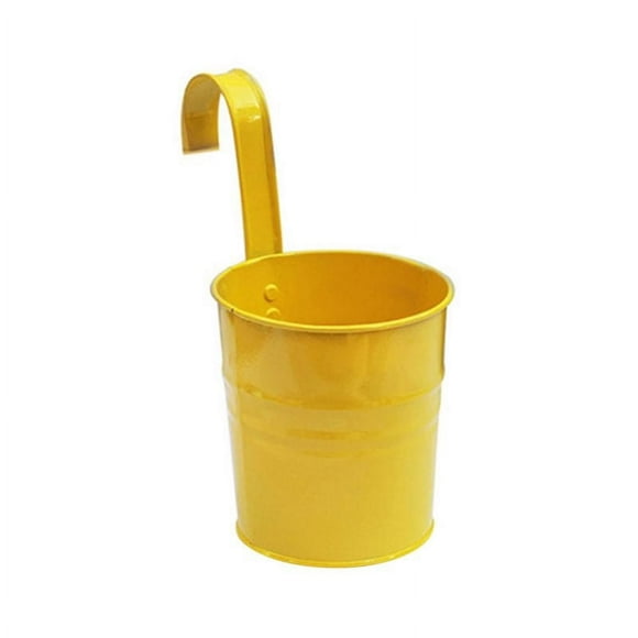 1PC Removable Hook Flower Pot Hook Small Bucket Metal Tin Bucket Succulent Flower Pot Metal Bucket Garden Pot