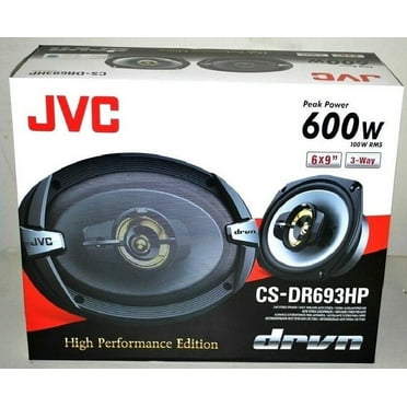 JVC CS-DR693 drvn DR Series Coaxial Speakers (6" x 9", 500 Watts Max, 3 ...