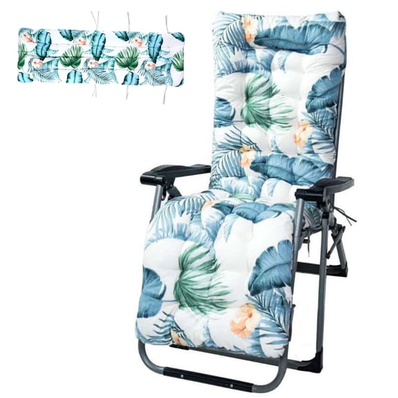 HioHa Lounge Chaise Chair Cushion,High Back Cushion Rocking Chair Padded Sofa Mat with Pillow 67x20x3.15 Inch