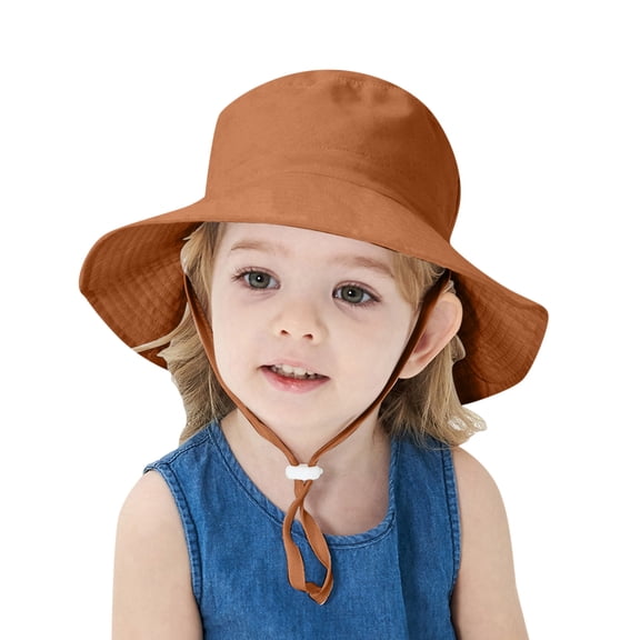 Otqutp 3 to 12 Months Children Casual Head Cap Cap Girls Boys Spring Summer Outdoor Shade Solid Color Sun-screen Hat Adjustable Fisherman Hat