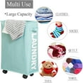 thumbnail image 2 of Aluminum Frame Storage Bag Fabric Household Goods Dirty Laundry Basket, 2 of 6