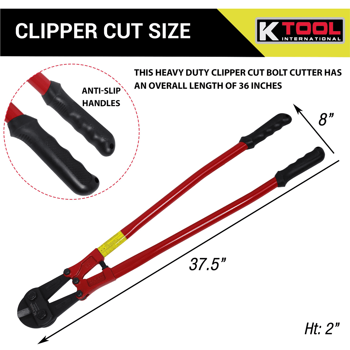 K-Tool International 36" Angle Cut Bolt Cutters