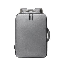 Anti-Theft Business Backpack 15.6 Inch Laptop Water-Resistant with USB Port Charging Travel Backpack Anti-Glare Functional Rucksack Light-Weight Backpack for Men,Gray