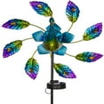 PATLOLLAV Solar Peacock Solar ground Insert Light, Solar Peacock Wind