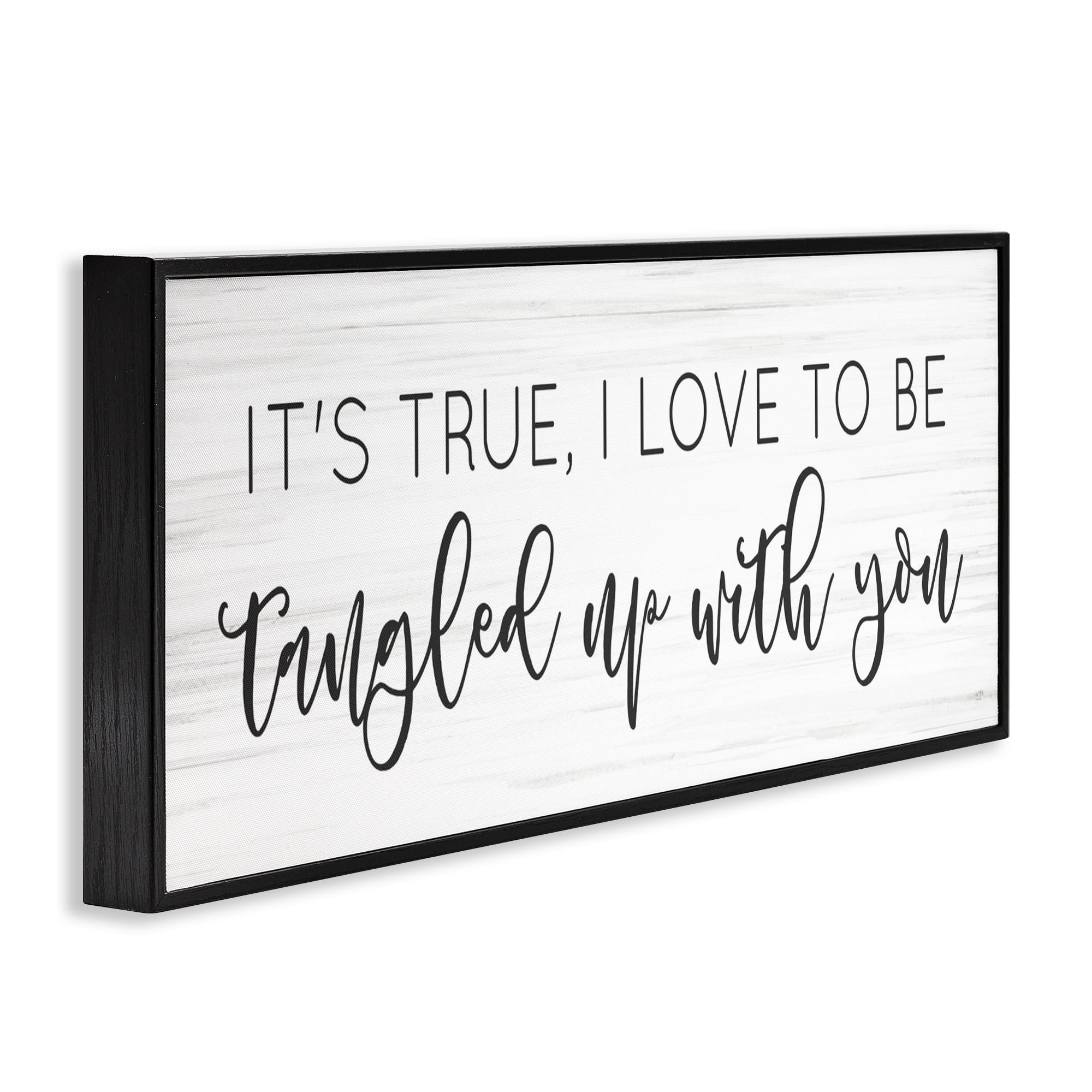 Stupell Industries Tangled Up With You Black Framed Giclee Art, design by Lux + Me Designs