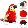 thumbnail image 3 of Talking Parrot Plush Toy Electric Funny Plush Bird Toy Repeats What You Say Waving Wings Cartoon Plush Interactive Toy Plush Stuffed Animal Toy for Kids Early Learning Creative Christmas Birthday Gift, 3 of 7
